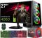 ZESTAW GAMINGOWY Ryzen 7 5700G 32GB RTX 4060 8GB +Wi-Fi +WIN11 +MONITOR 27