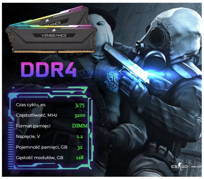 PC GAMINGOWY STORMFORCE 5700X Ryzen 32GB RTX 4060 8GB +Wi-Fi +WIN11