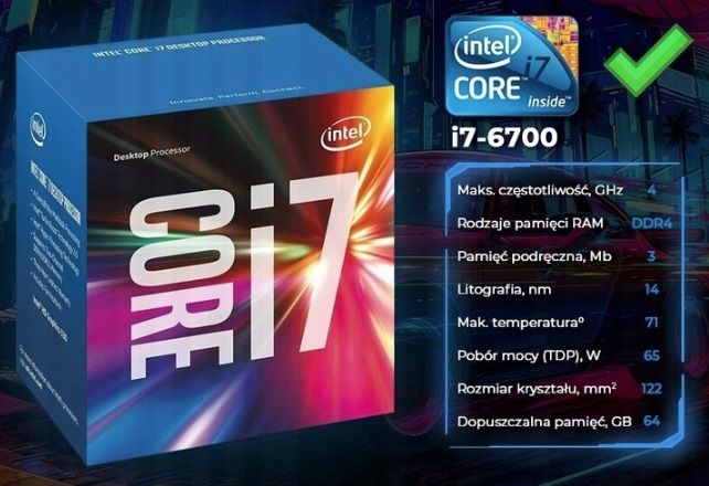 ZESTAW GAMINGOWY I7 32GB RTX 4070 12GB +MON 27" 165Hz WIN 11