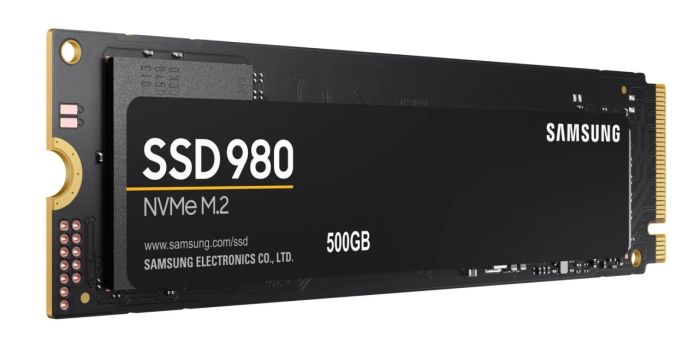 Samsung 500GB M.2 PCIe NVMe 980