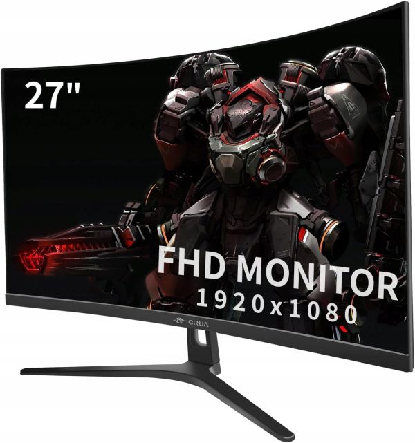 CRUA 27-calowy zakrzywiony monitor180 Hz bezramkowy 1080P 1800R