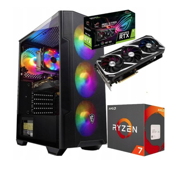 PC GAMINGOWY STORMFORCE 5700X Ryzen 32GB RTX 4060 8GB +Wi-Fi +WIN11