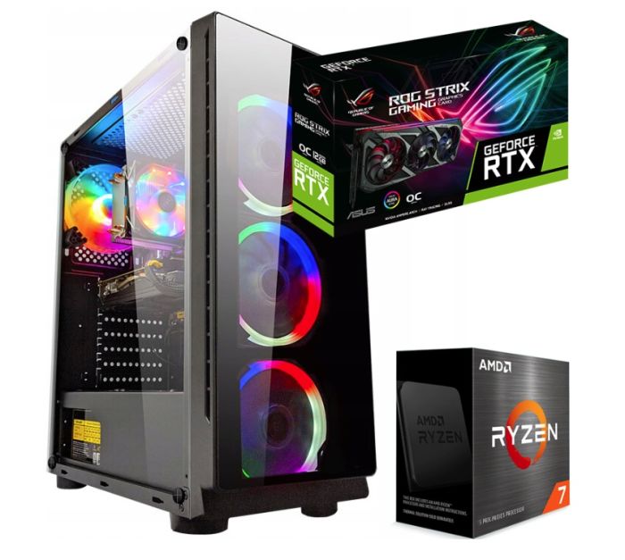 KOMPUTER GAMINGOWY |RYZEN 7| 32GB|2TB SSD| RTX 4060TI 16GB| WiFi |WIN 11