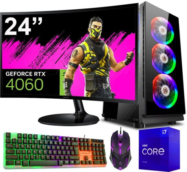 ZESTAW GAMINGOWY INTEL I7|RTX 4060|32GB|512GB SSD|Wi-Fi|WIN 10PRO