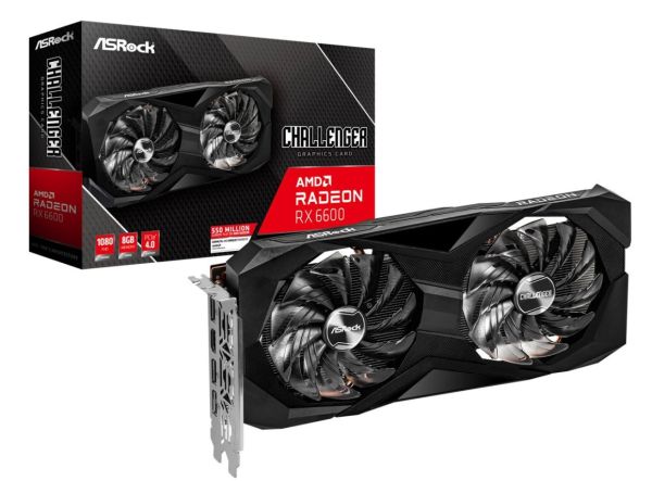 ASRock Radeon RX 6600 Challenger D 8GB GDDR6