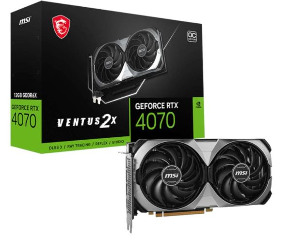 MSI GeForce RTX 4070 VENTUS 2X E OC 12GB GDDR6X