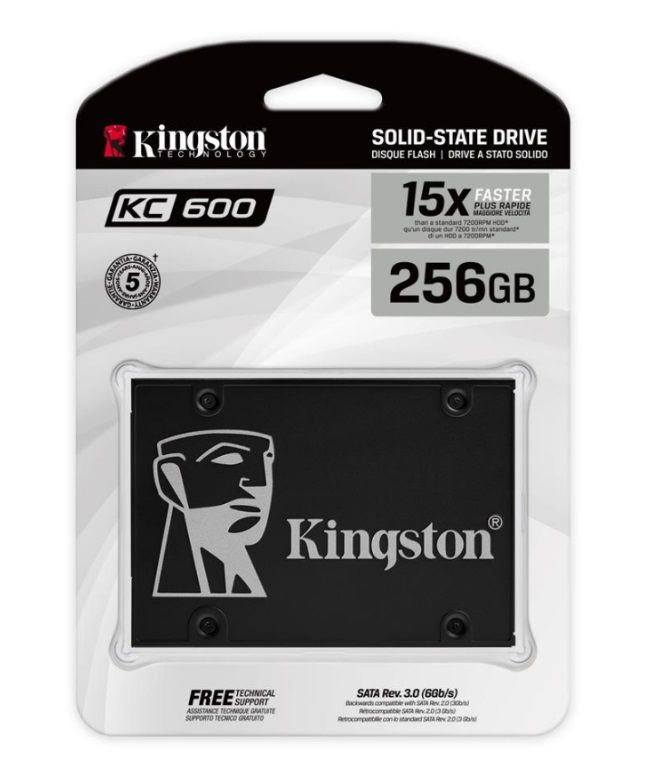 Kingston 256GB 2,5" SATA SSD KC600