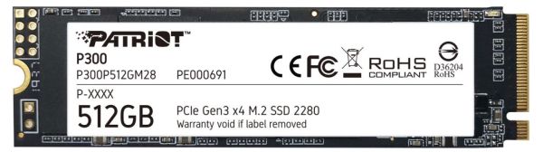 Patriot 512GB M.2 PCIe NVMe P300