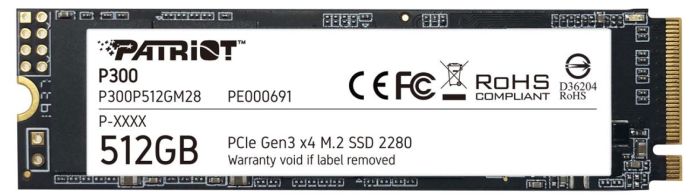 Patriot 512GB M.2 PCIe NVMe P300